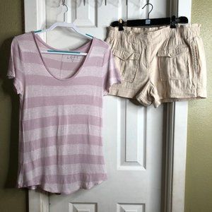 Loft Summer Shorts & Loft Top - 2 pc bundle